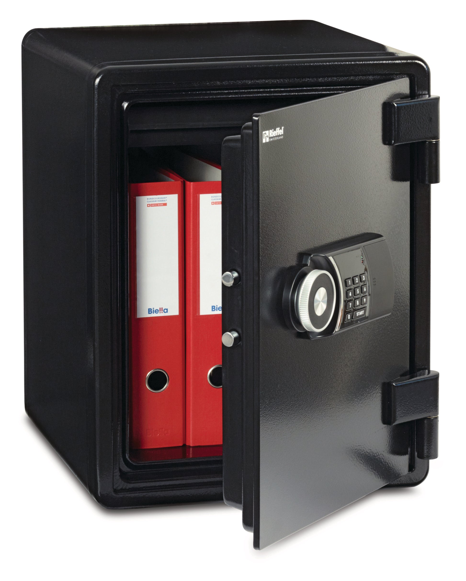 Rieffel Feuerschutztresor VT-FS 540 EN – Elektronikschloss – 41 l – Feuerschutz 60 min – NT-FIRE 017 – Schwarz
