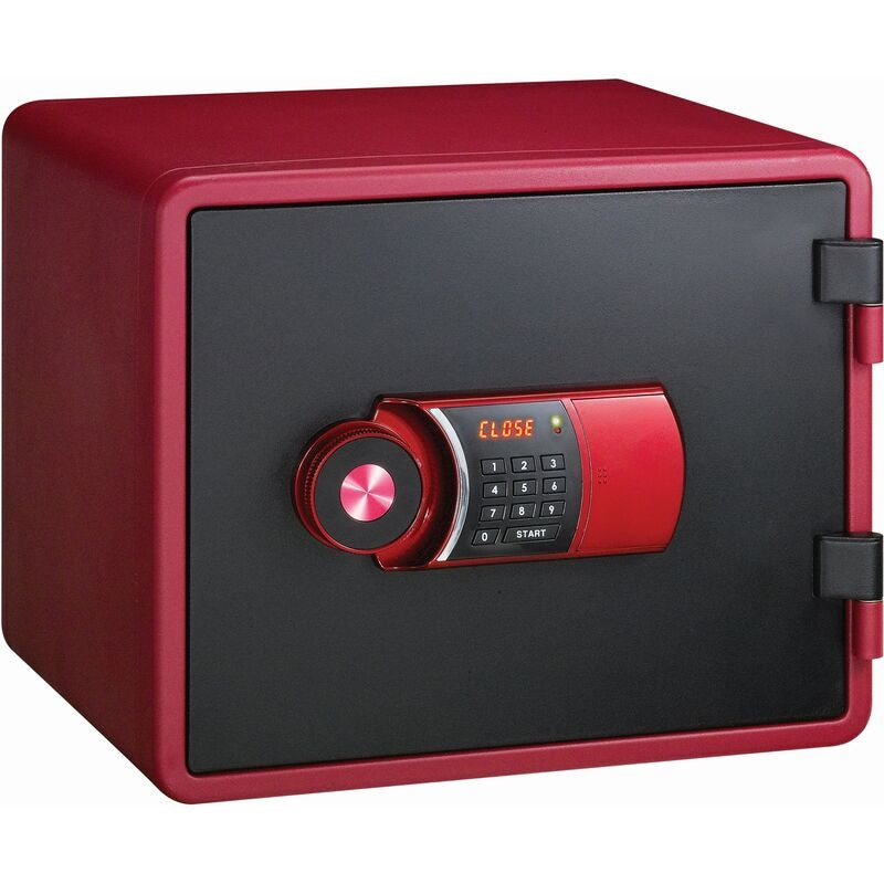 Rieffel Feuerschutztresor VT-FS A19084 – Elektronikschloss – 21 l – Feuerschutz – Magenta