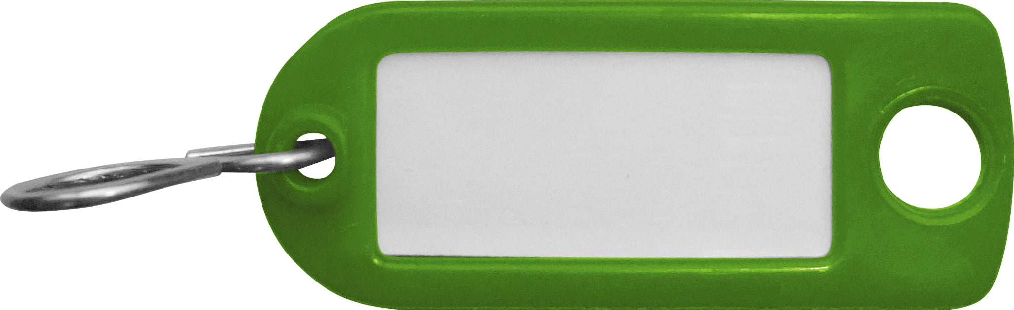 Rieffel switzerland Rieffel Schlüsselschild A20961 – einseitig beschriftbar, mit S-Haken, Kunststoff, grün