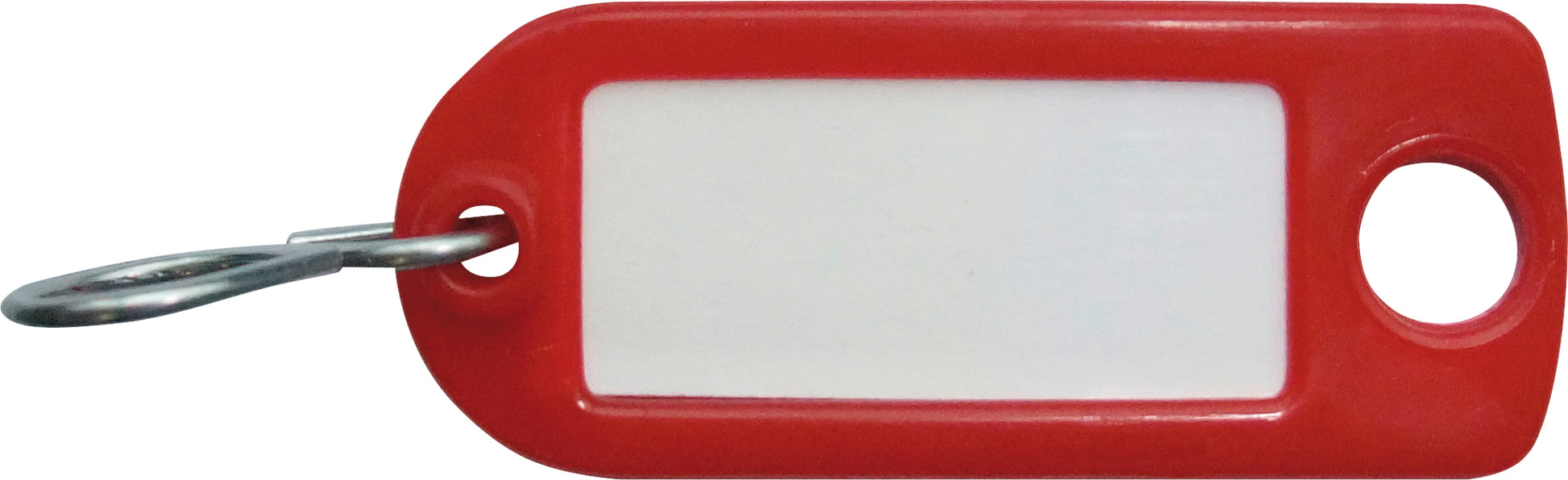 Rieffel switzerland Rieffel Schlüsselanhänger – beschriftbar, mit S-Haken, Kunststoff, rot, 116 × 53 mm