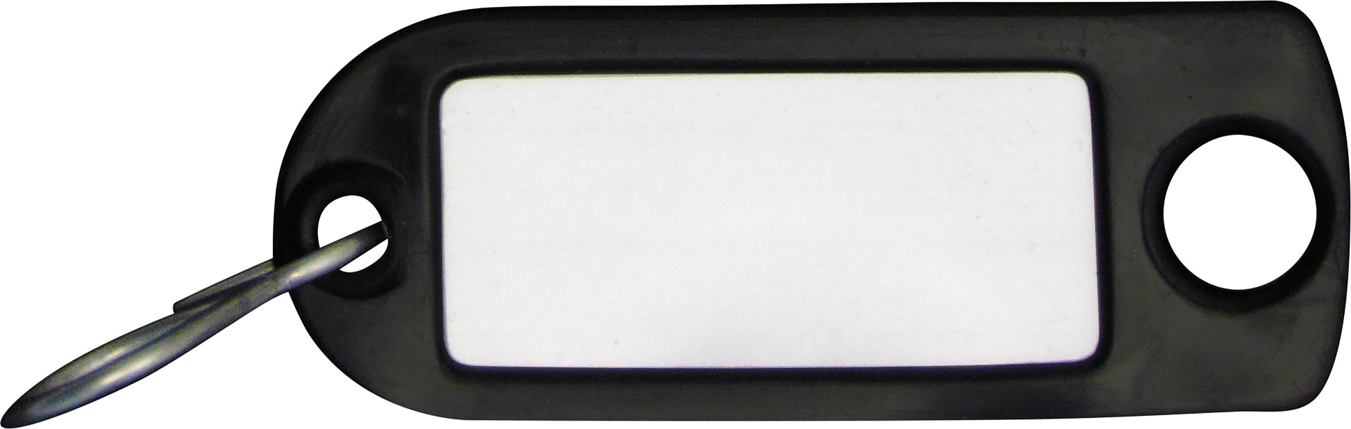 Rieffel switzerland Rieffel Schlüsselschild A20964 – beschriftbar, mit S-Haken, Kunststoff, schwarz