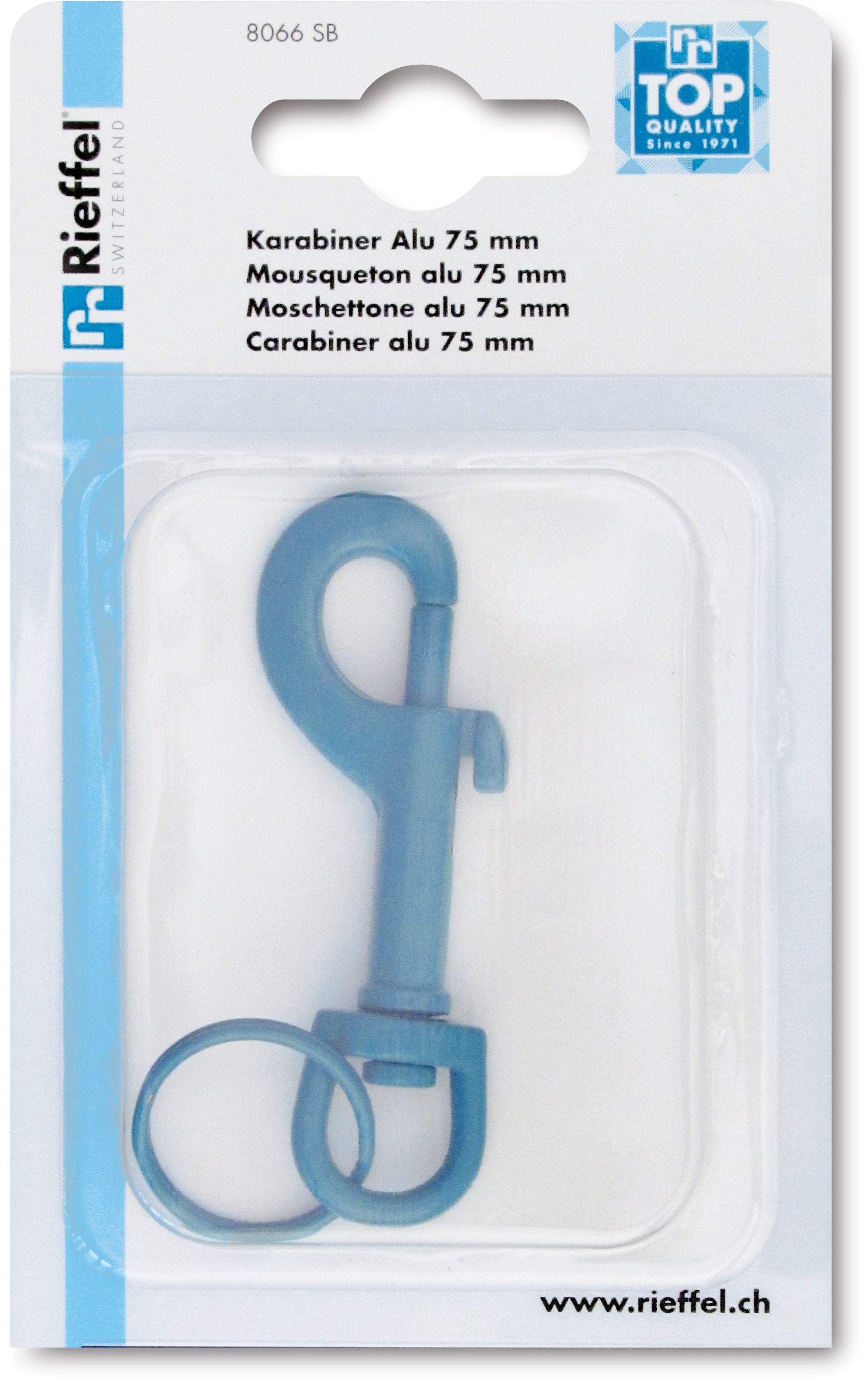 Rieffel switzerland Rieffel Schlüsselanhänger – mit Karabiner, Stahl, Sortiert, 142 × 87 × 17 mm