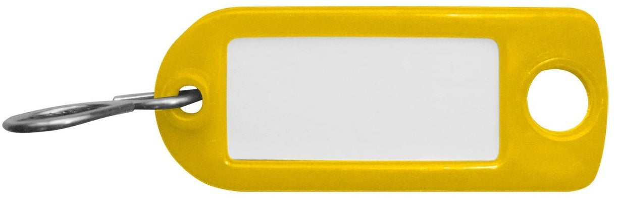 Rieffel switzerland Rieffel Schlüsselschild – einseitig beschriftbar, mit S-Haken, Kunststoff, Neonorange, 190 × 115 × 53 mm