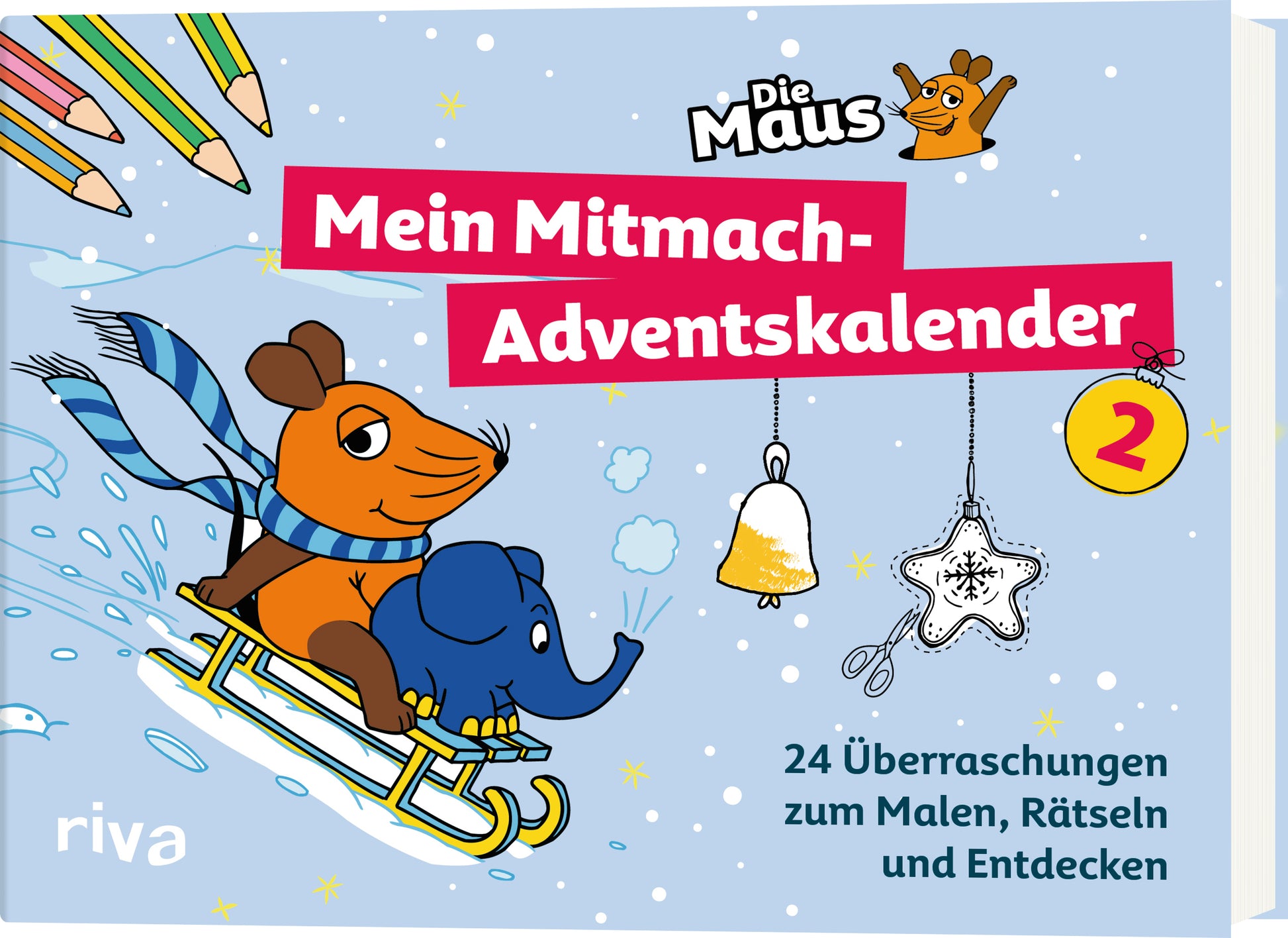 RIVA Die Maus – Adventskalender – 16,5 × 21,1 cm