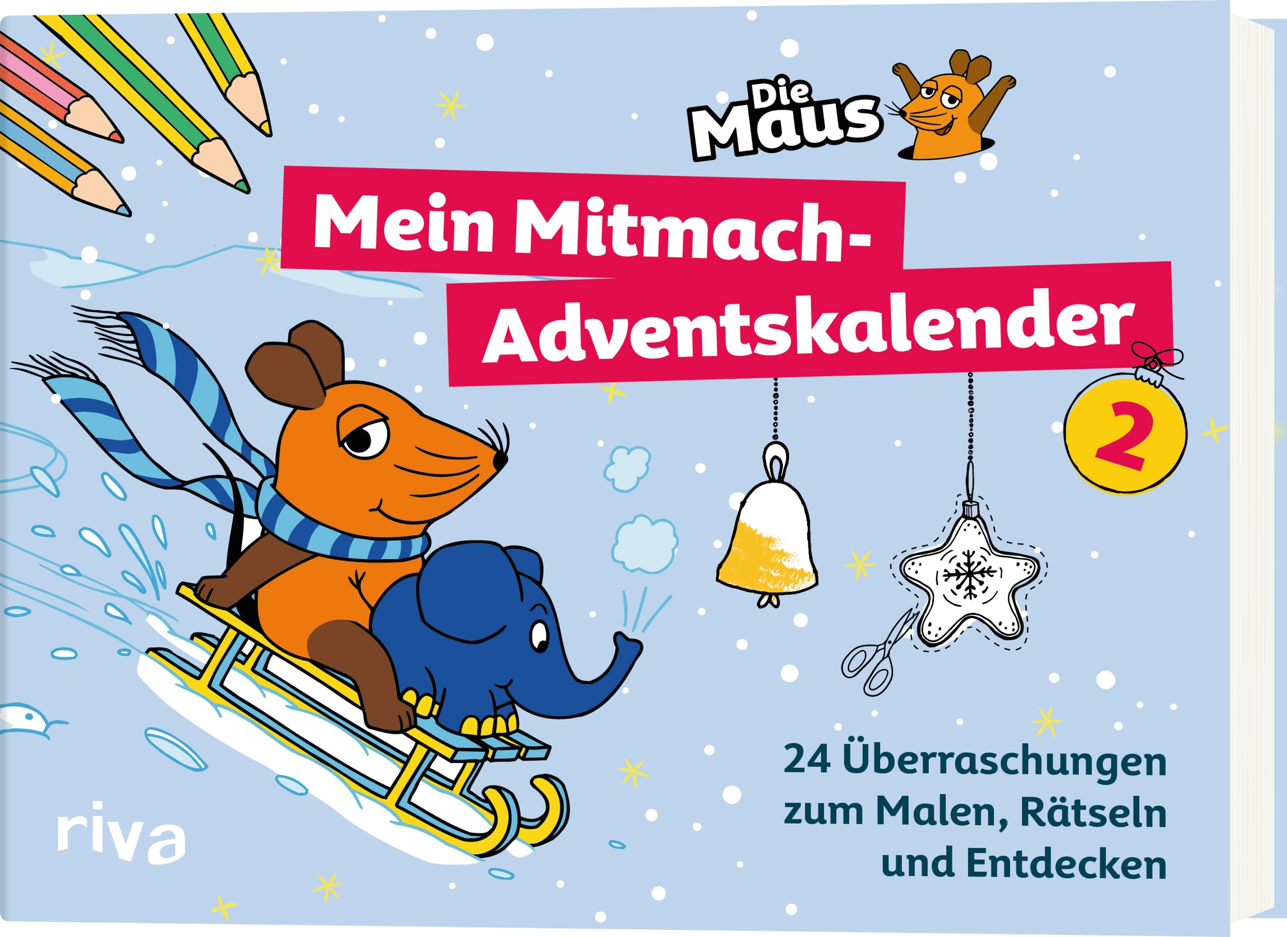 RIVA Die Maus – Adventskalender – 16,5 × 21,1 cm