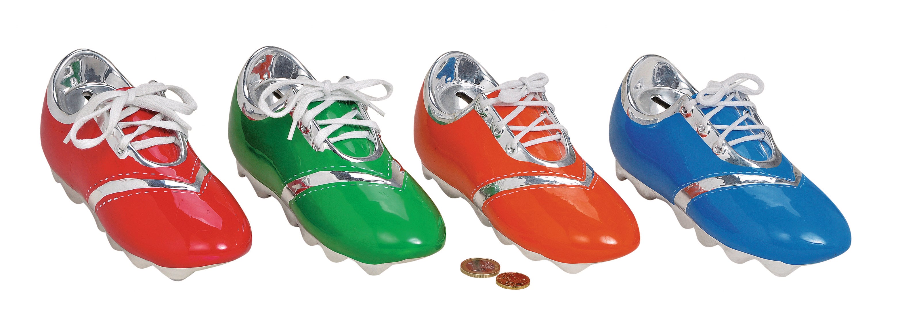 ROOST Spardose Fussballschuhe – Keramik – 20 × 8 × 8,5 cm