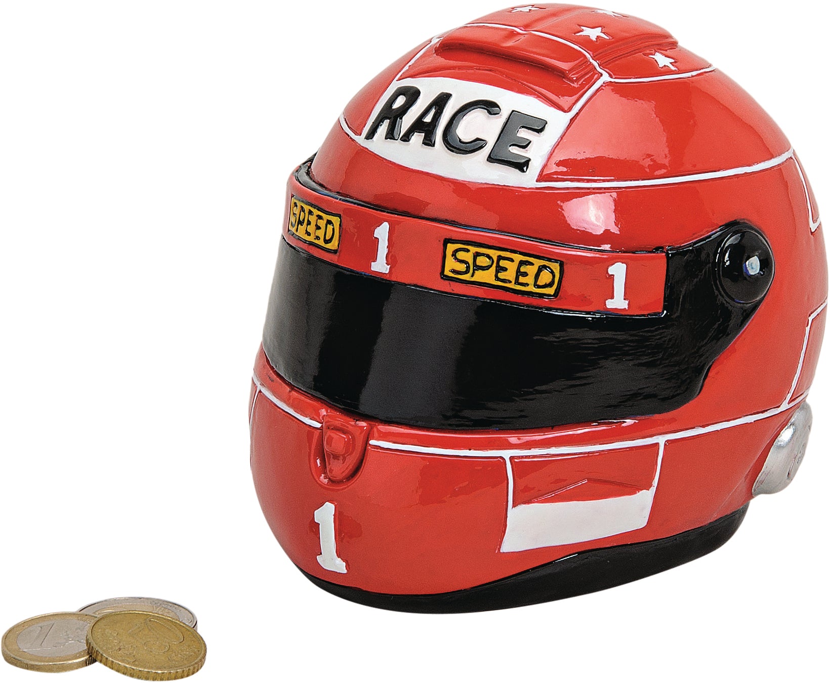 ROOST Spardose Motorradhelm – Keramik – 15,4 × 13,2 × 13 cm