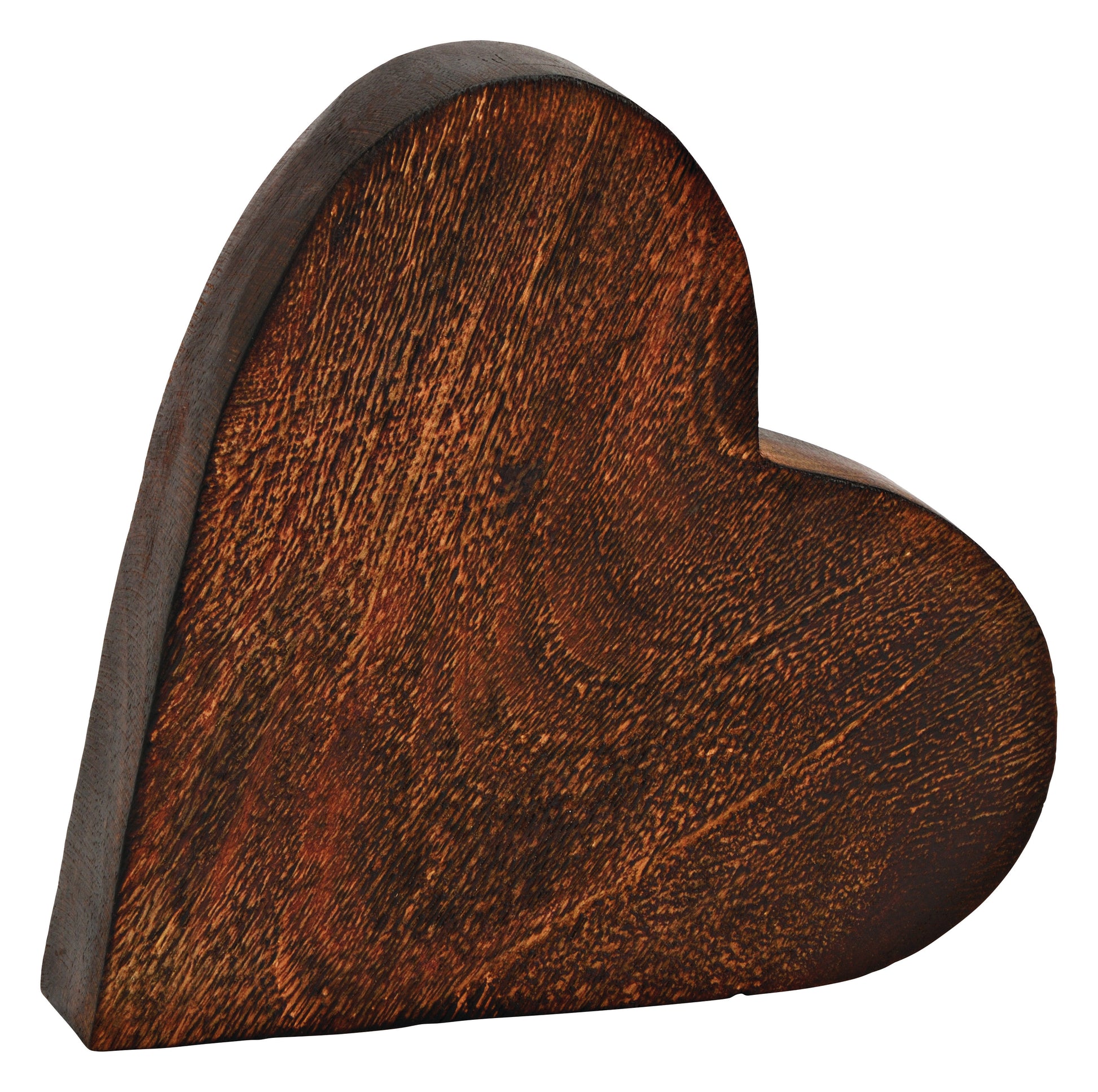 ROOST Herz – 20,5 × 20 × 4 cm – Mangoholz, Braun