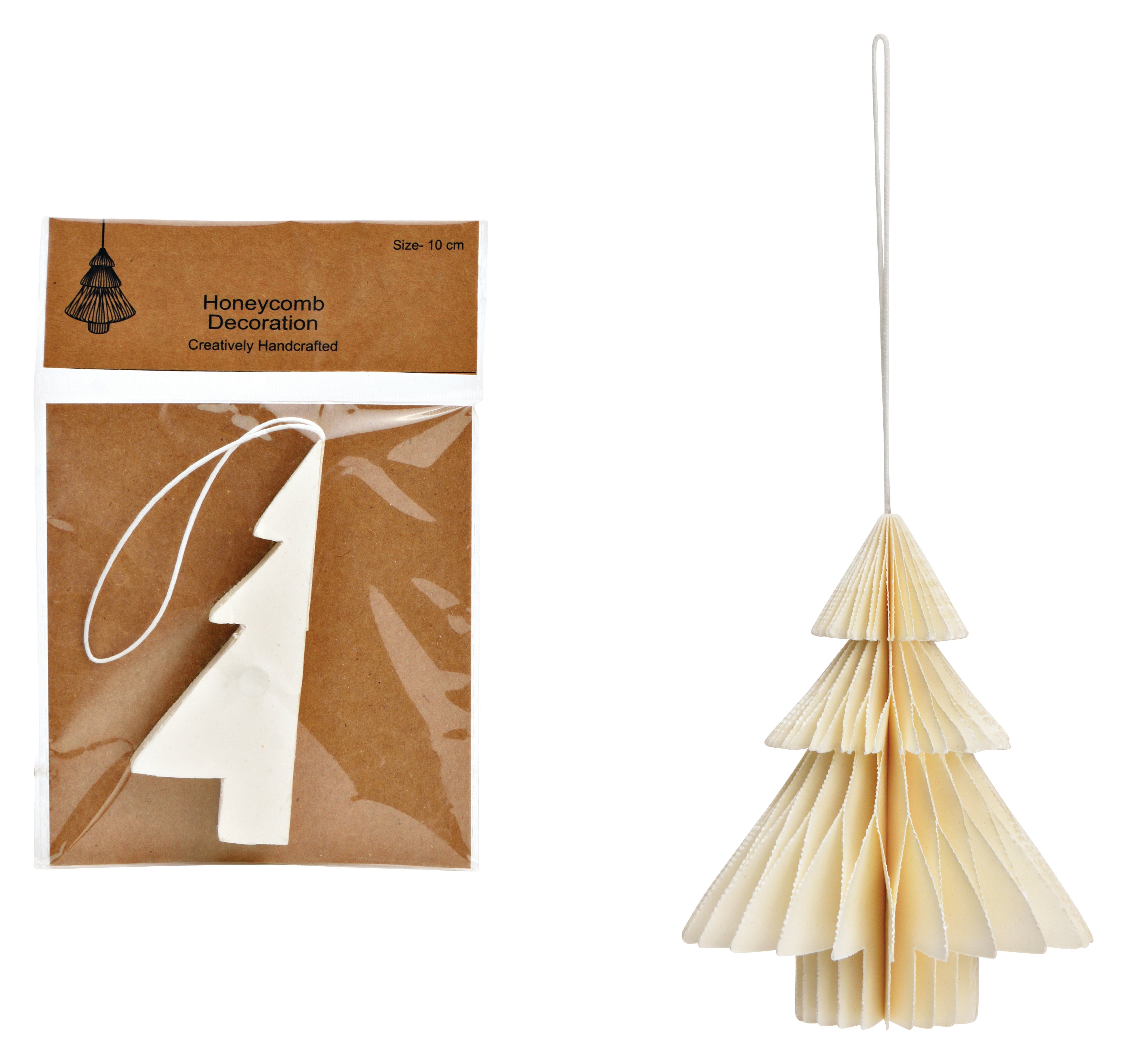ROOST Weihnachtshänger – Honeycomb Tannenbaum – 2 × 16 × 11 cm