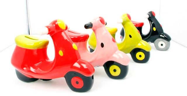 ROOST Spardose Vespa – mehrfarbig – 13,3 × 10,2 × 19 cm