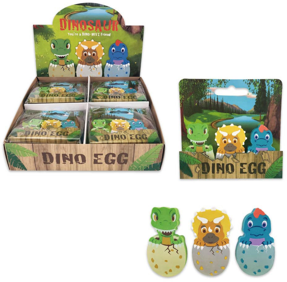 ROOST Motiv-Radiergummi Dinosaurier 4528 – 90 × 85 × 10 mm