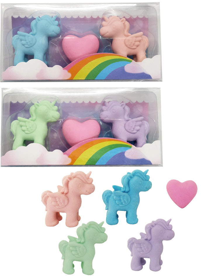 ROOST Motiv-Radiergummi 3D Einhorn – 57 × 113 × 28 mm