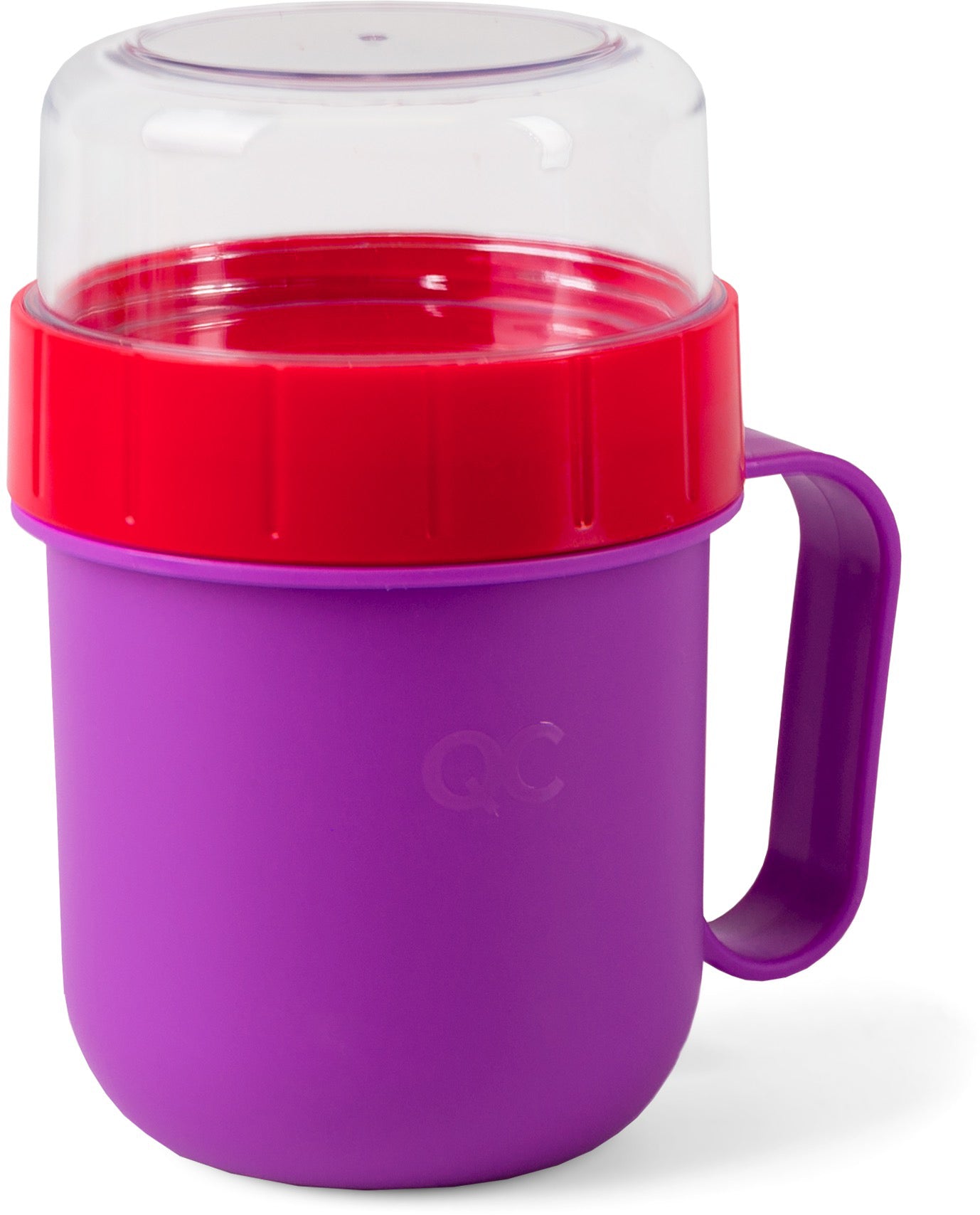 ROOST Lunch Tasse 497734 – 1,3 × 1,0 × 1,5 cm, Violett/Rot, mikrowellengeeignet