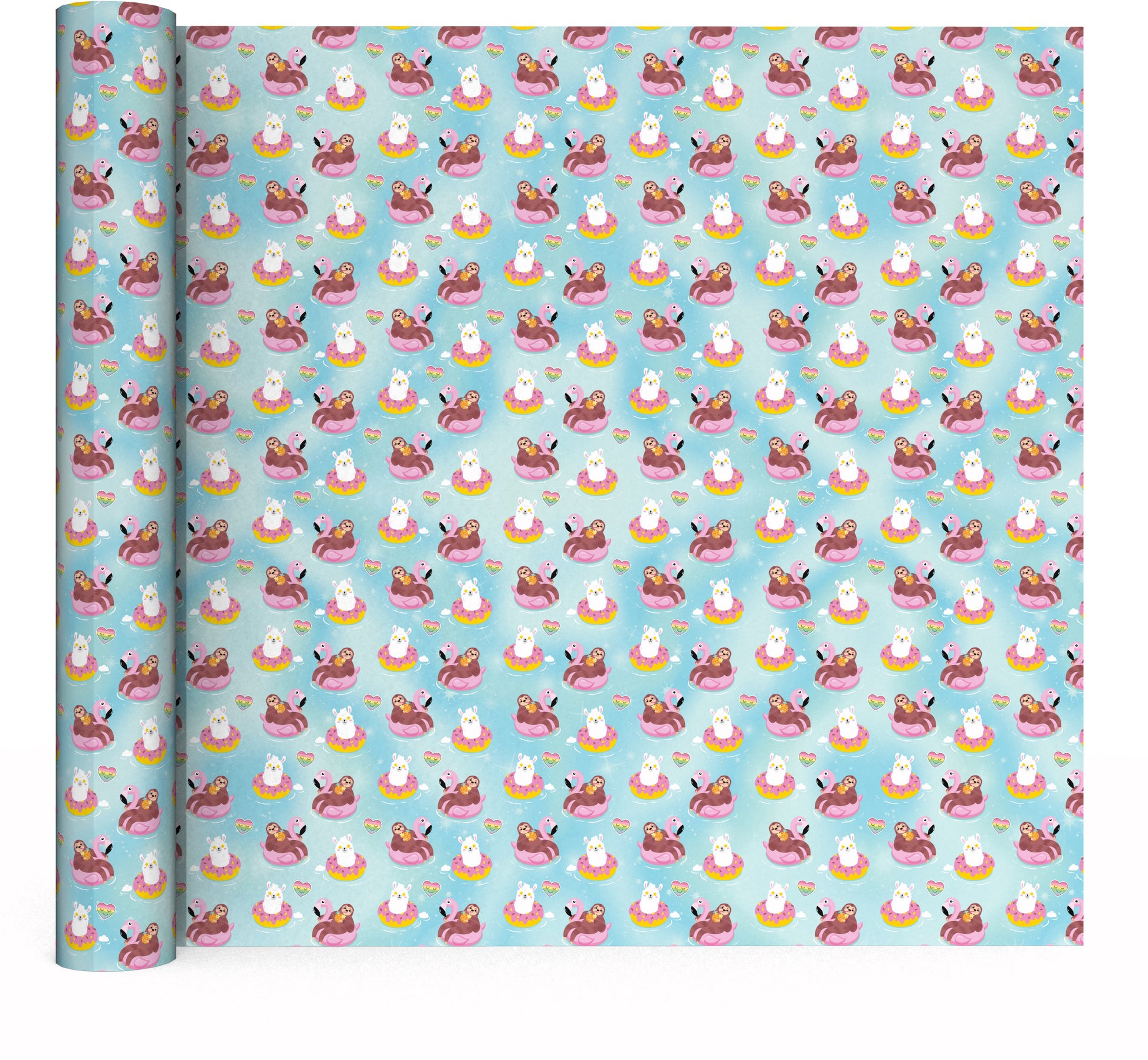 ROOST Einfasspapier – 70 × 100 cm – GOOD VIBES POOL – 2 Bogen