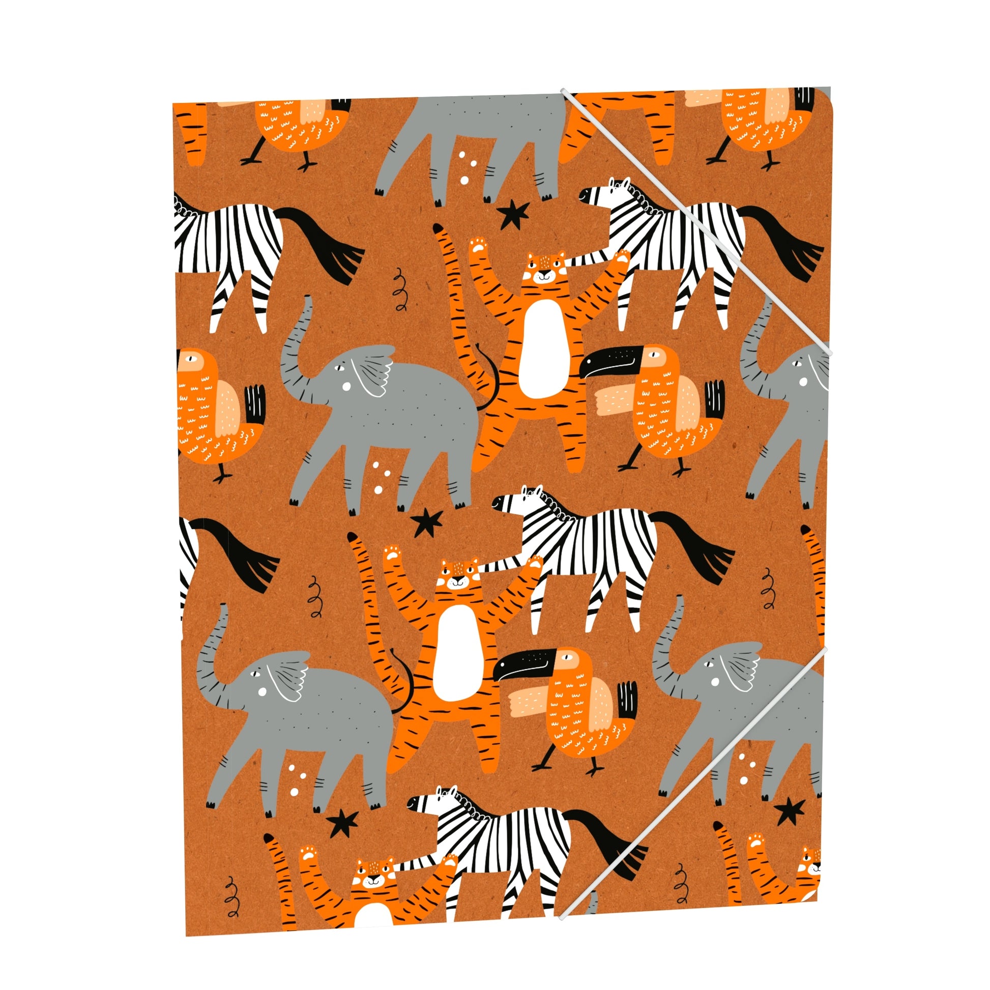 ROOST Gummibandmappe Ec-oooh A4+ – Animals