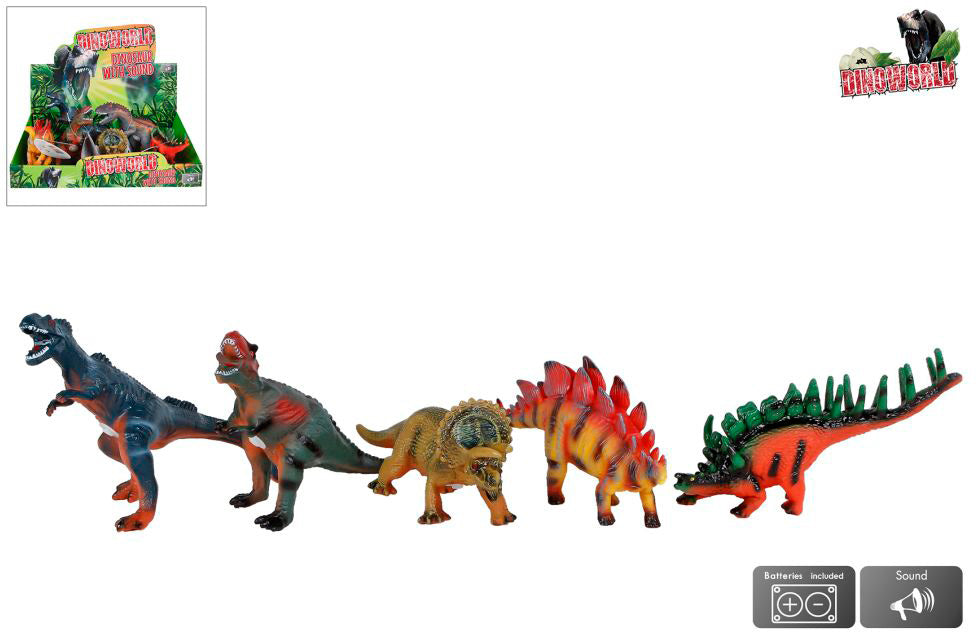 ROOST Plüschtier Dinosaurier 570401 – mit Sound – 25,0 cm