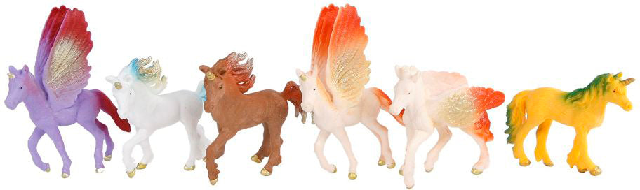 ROOST Figur Einhorn – 9 cm – mehrfarbig
