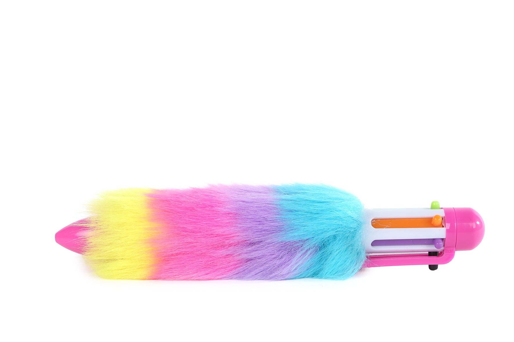 ROOST 590228 Kugelschreiber – 6er Set, sortierte Farben, flauschig
