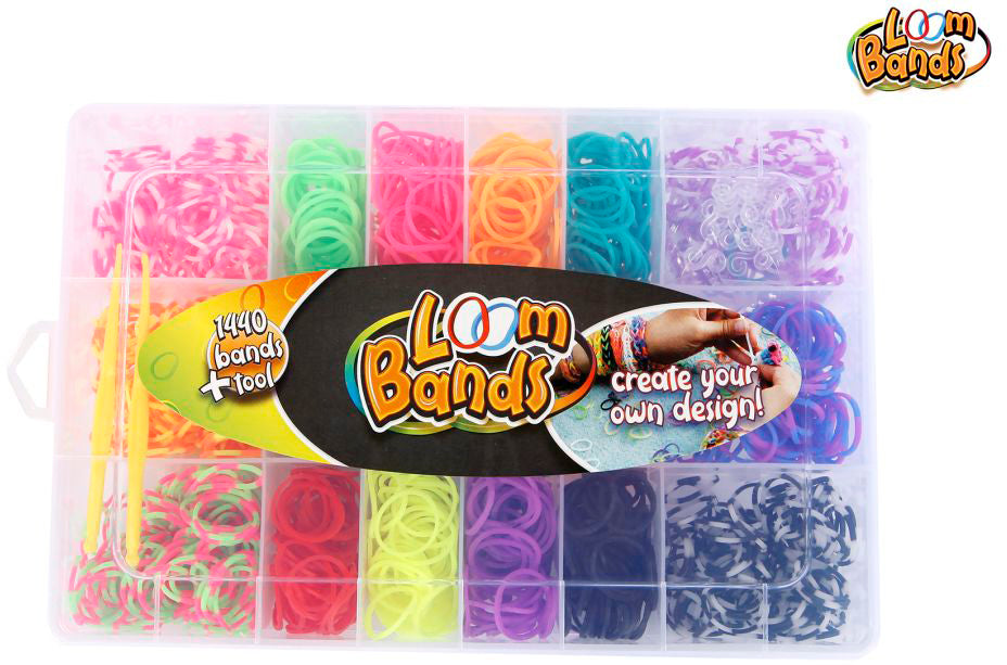 ROOST Loom-Bands Bastelset – 1440 Stück – assortiert