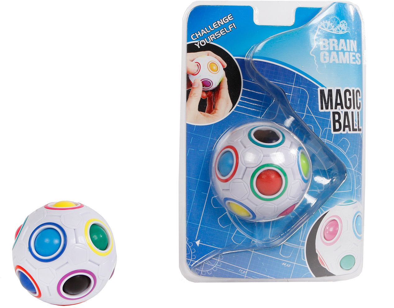 ROOST Fidget/Stressball Magic Ball Spiel – Ø 6,5 cm