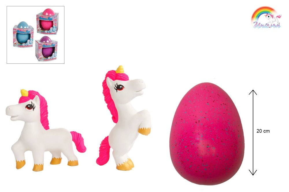 ROOST Plüschtier Einhorn – wächst bis 50 cm – 17 × 21 × 18 cm
