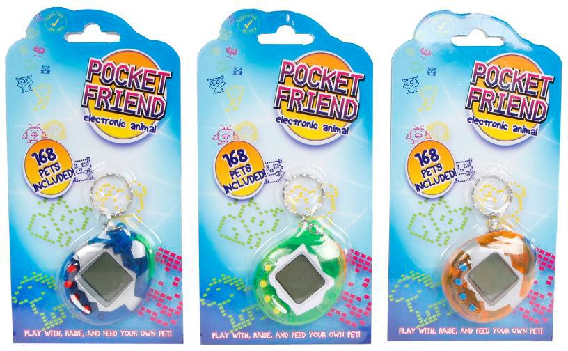 ROOST Schlüsselanhänger Pocket Friend – elektronisches Haustier, 200 × 105 × 20 mm