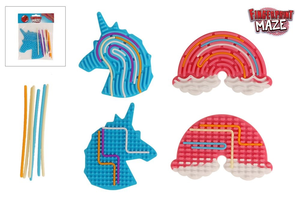 ROOST Fidget-/Stressball Einhorn, Regenbogen – 1,8 × 2,1 cm