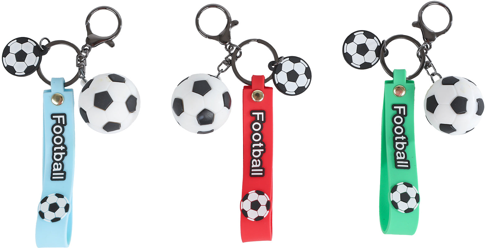 ROOST Schlüsselanhänger Fussball – Sortiert, Bandlänge 20 cm