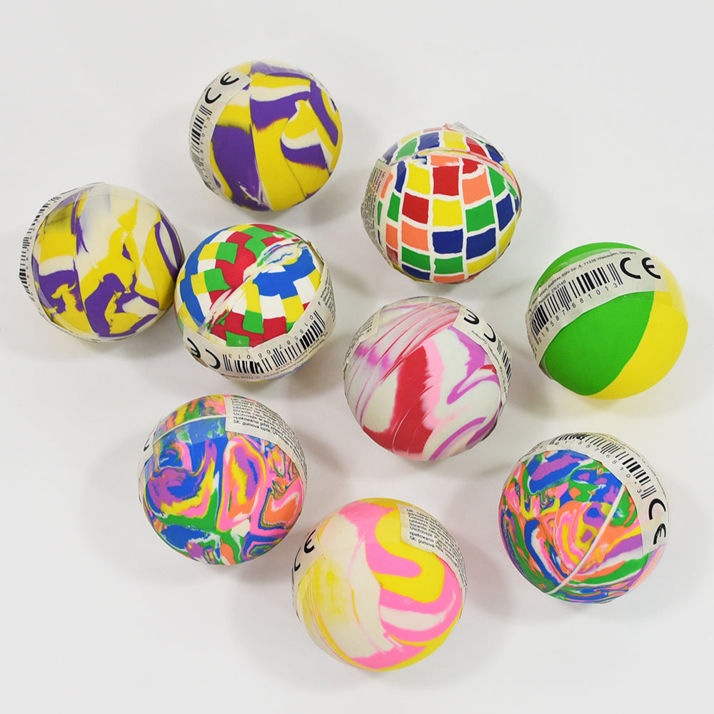 ROOST Fidget/Stressball Flummi – Ø 5,5 cm – 9 Stück – mehrfarbig