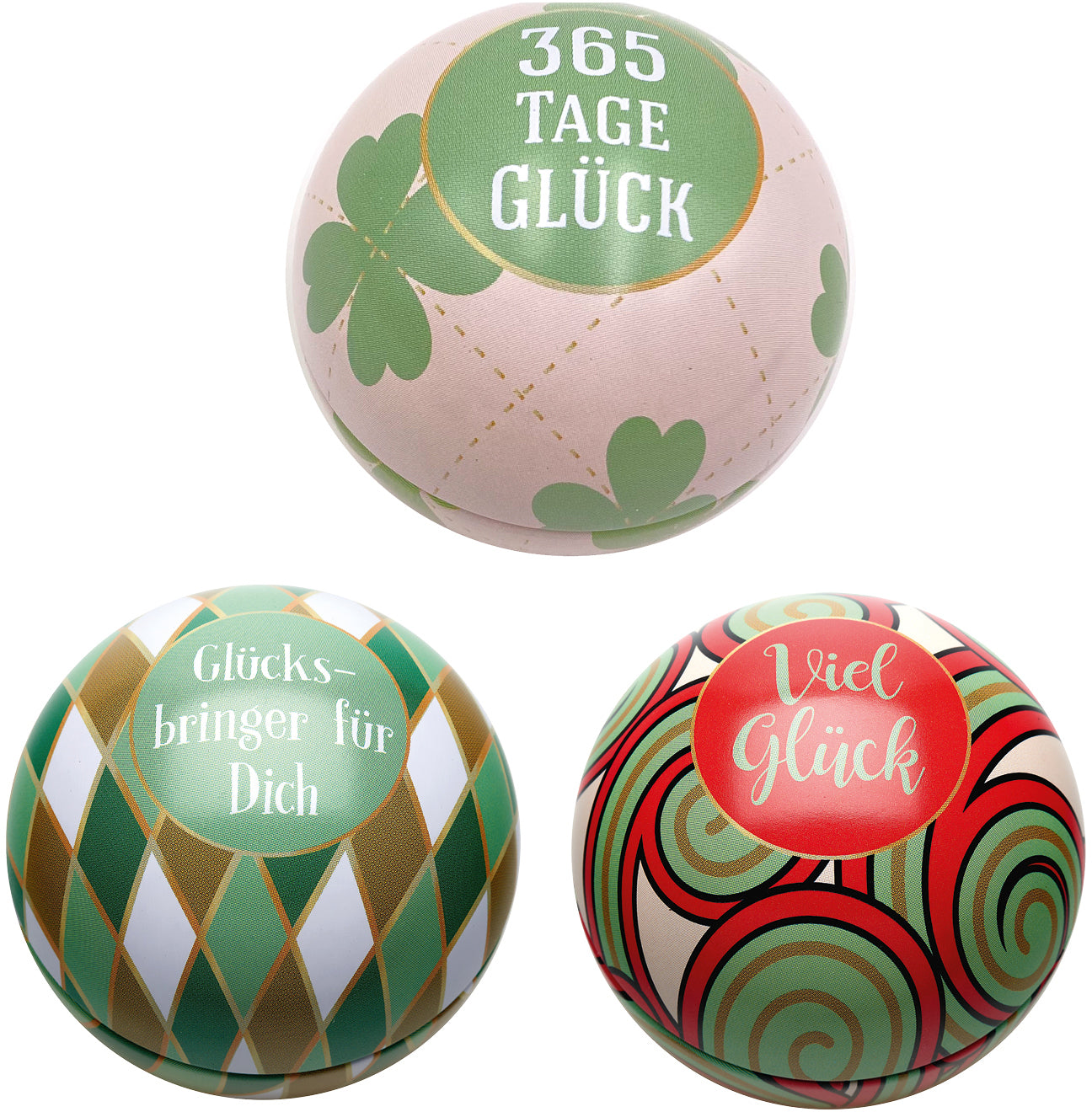 ROOST 9470 Ballon-Girlande Glück – 24 Stück, 3 assortiert