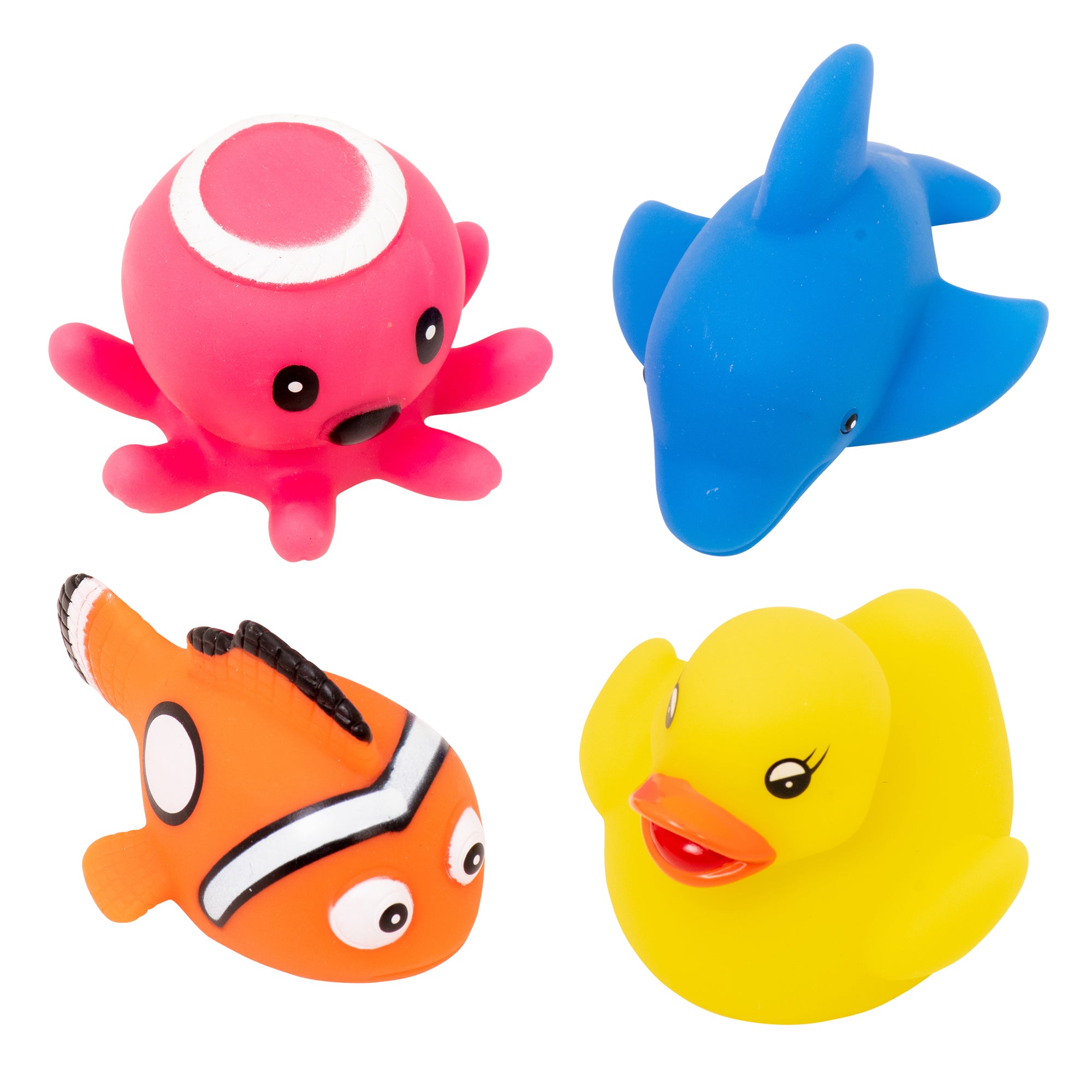 ROOST CR37 Badespielzeug – Wassertiere – 6,0 × 6,0 × 6,5 cm – Mehrfarbig