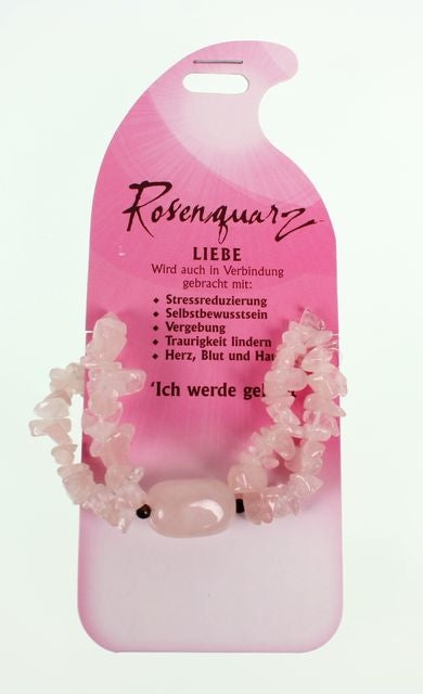 ROOST Armband Liebe G202 – 45 g – 56×16×154 mm – Rosenquarz