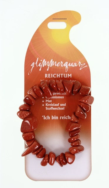 ROOST Armband – Naturstein – 56×16×154 mm, 30 g – Reichtum Glimmer G205 (Glimmerquarz)