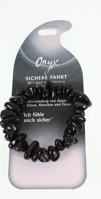ROOST Armband – aus Natursteinen – 56 × 16 × 154 mm – Onyx