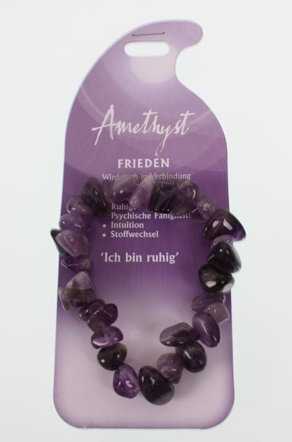 ROOST Armband Frieden G212 – Amethyst – 58 × 20 × 155 mm, 38 g – Naturstein