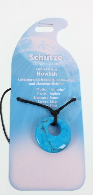 ROOST Halsband Schütze G257 – Howlith (Naturstein), 60×16×153 mm, 15 g