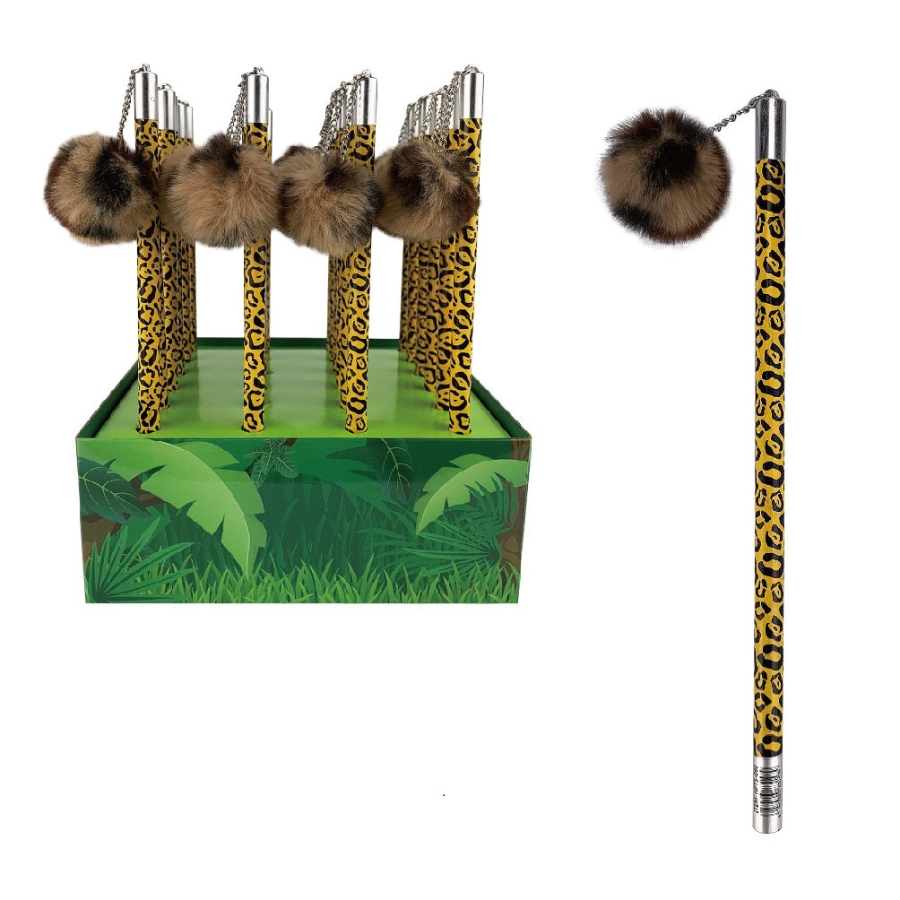 ROOST Leopard HPTS-090 Pom Pom Bleistift