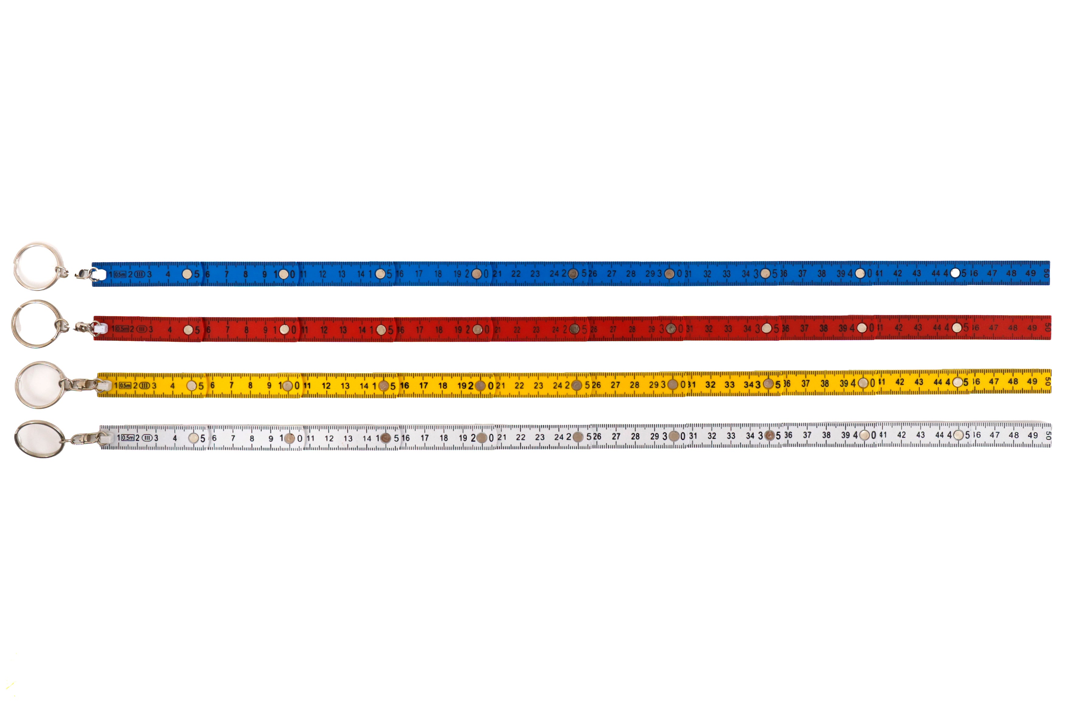 ROOST Schlüsselanhänger KK0145 – Faltmass, 65 × 25 × 15 mm