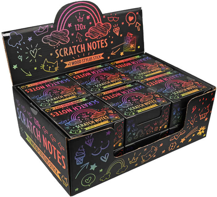 ROOST Notizblock – 91 × 51 mm – inklusive Holzstift, schwarz