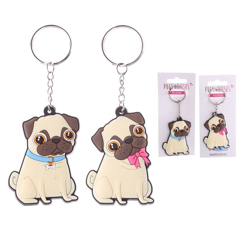 ROOST Schlüsselanhänger Mops – 135 × 70 × 10 mm