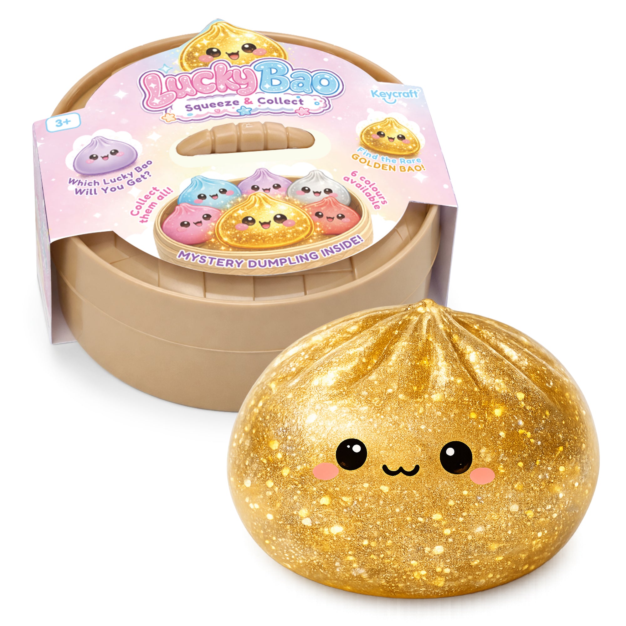 ROOST NV1170 Fidget/Stressball Lucky Bao – Dumpling – Mehrfarbig