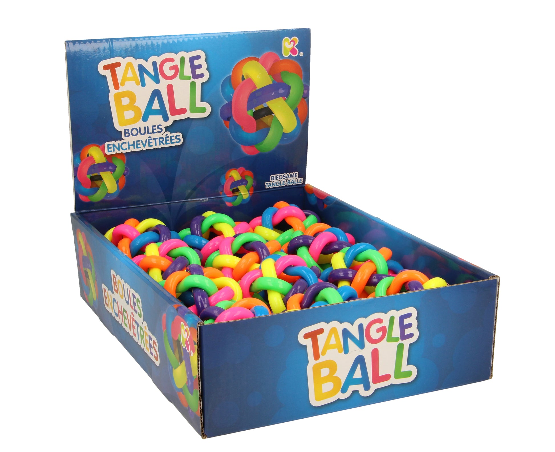 ROOST Fidget-/Stressball mit Strängen – Ø 6,6 cm