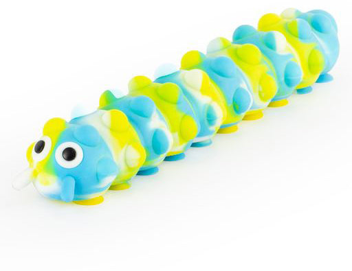 ROOST Spielzeugraupe NV577 – mit Saugnäpfen – 26 cm – Gummi
