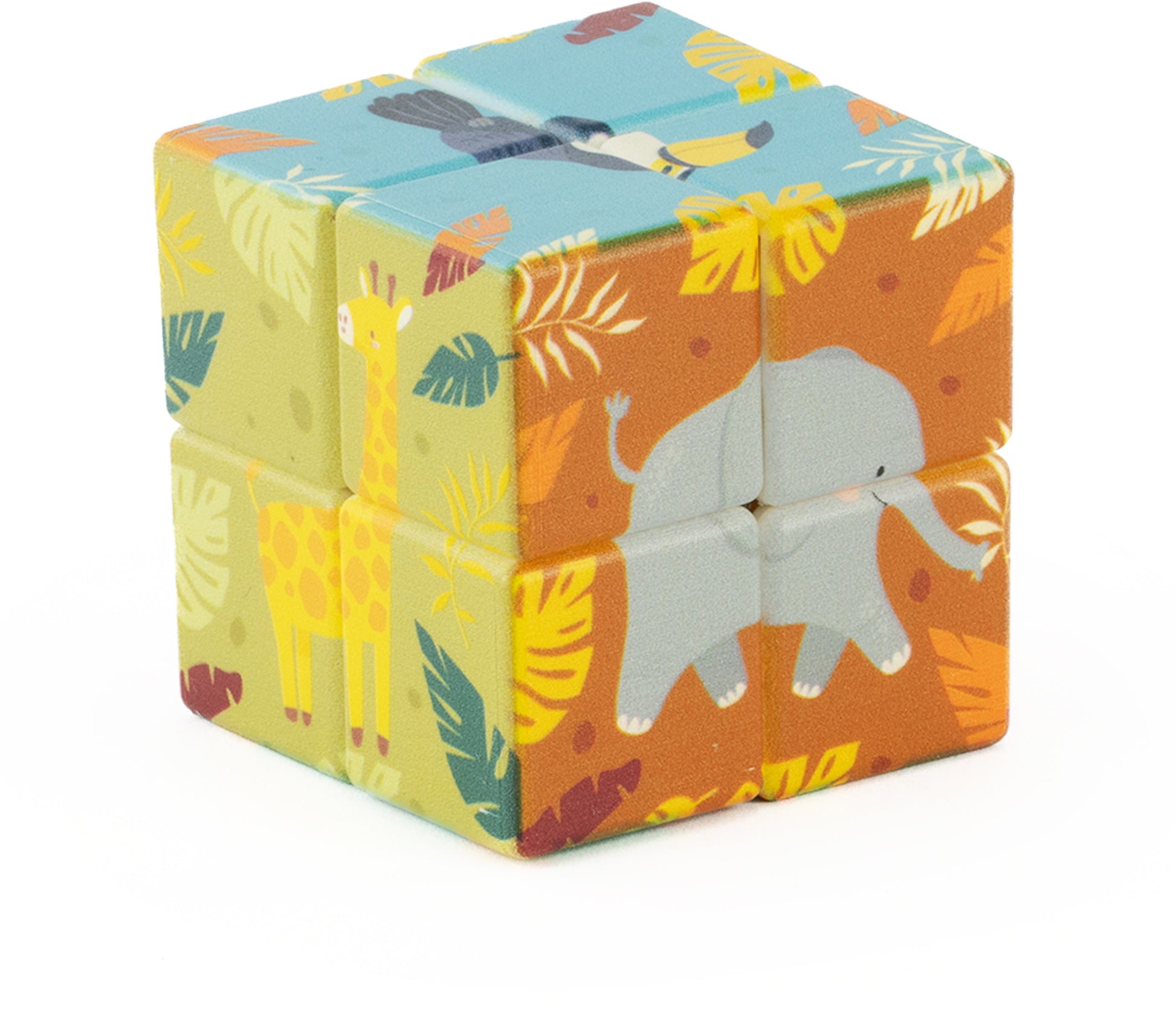 ROOST Magnetpuzzle Würfel NV631 – Zoo – 5,5 × 5,5 × 5,5 cm