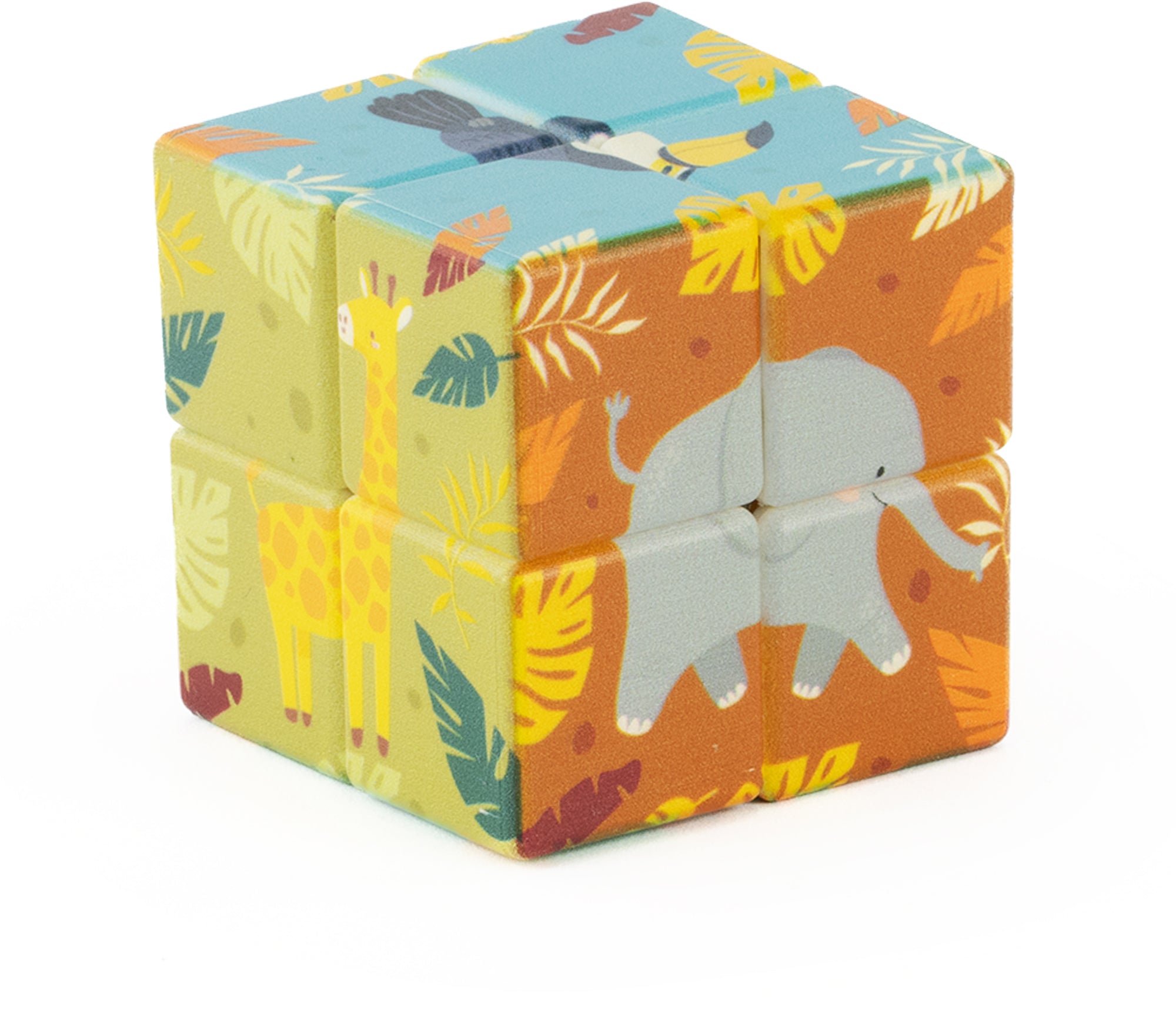ROOST Magnetpuzzle Würfel NV631 – Zoo – 5,5 × 5,5 × 5,5 cm