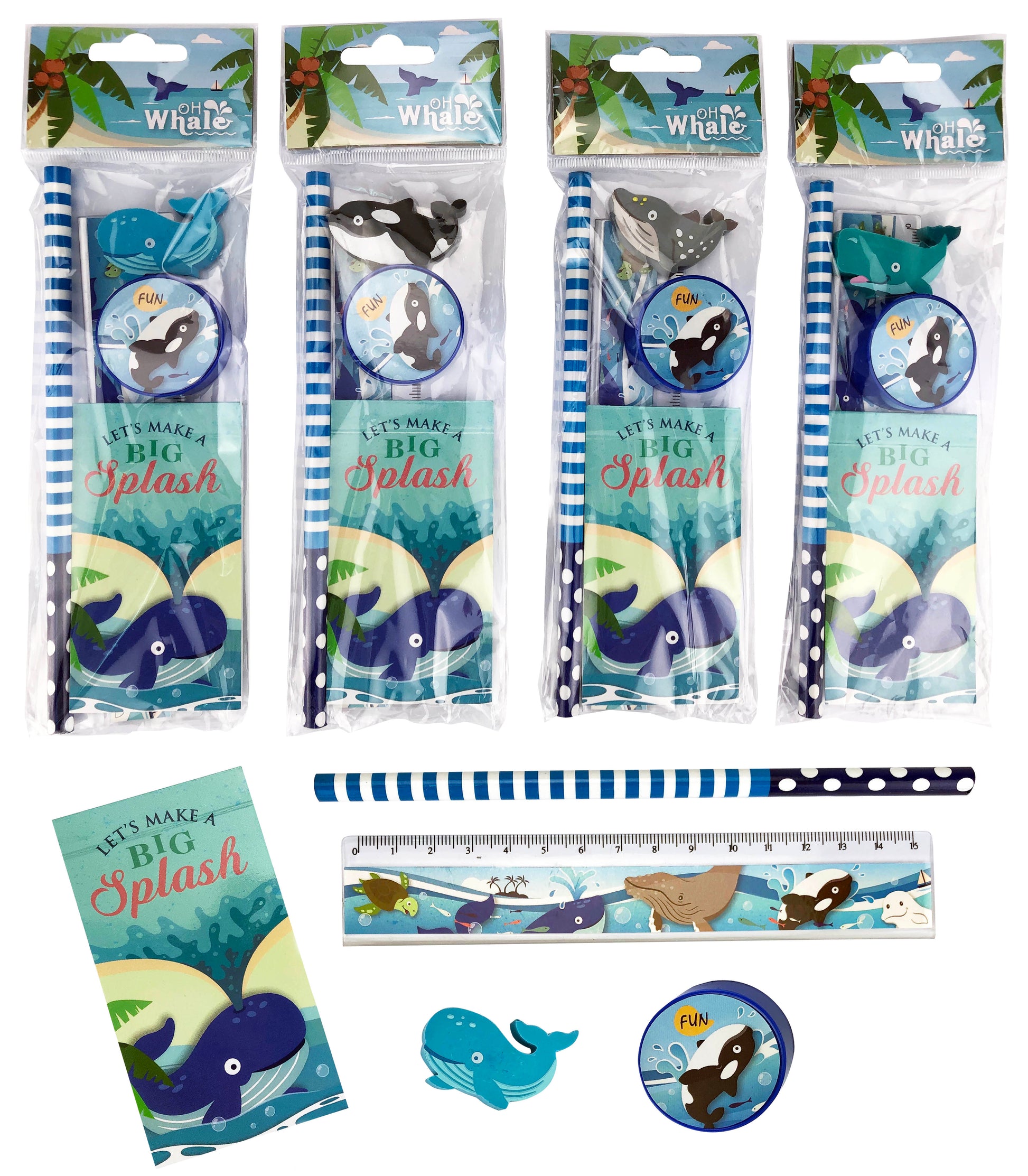 ROOST Schreibset OWOPP5001 On Whale – für Kinder