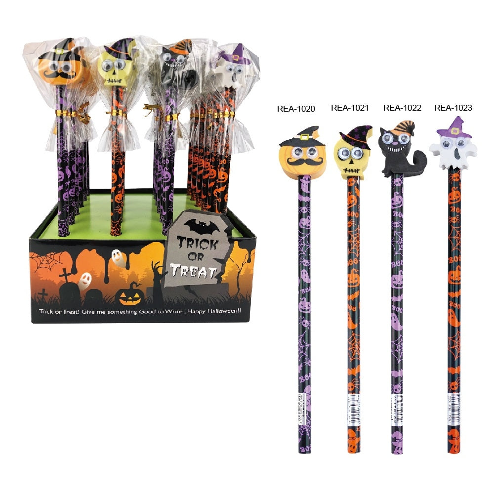 ROOST Bewegliche Augen REA-1020 Bleistift, Halloween (assortiert)