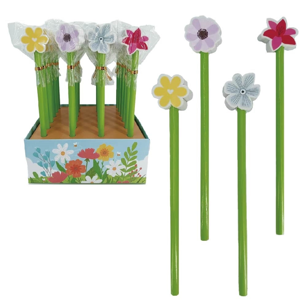 ROOST Blume Bleistift mit Radierer