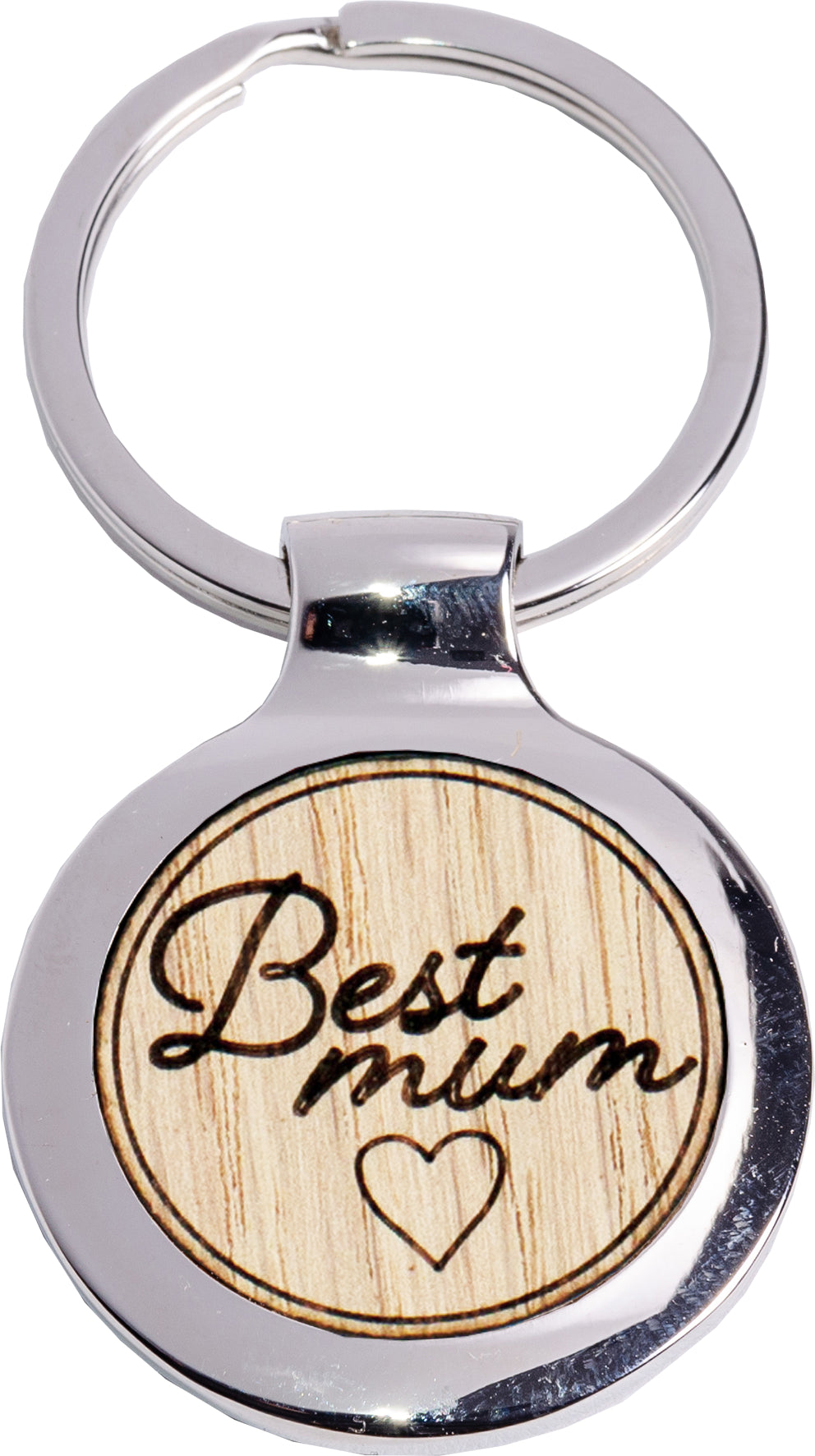 ROOST Schlüsselanhänger Best Mum, rund – 50 × 110 × 1 mm