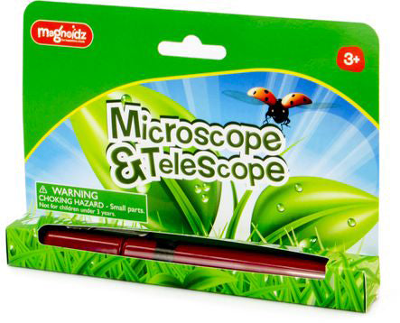ROOST Mikroskop-Bausatz – SC256, 8× (Teleskop) / 30× (Mikroskop), mit Taschenclip